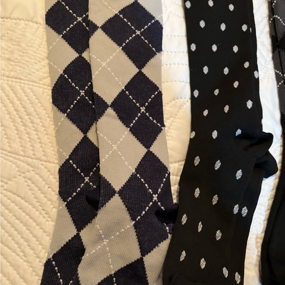 Men's Patterned Compression Socks Set - Black And… - image 2